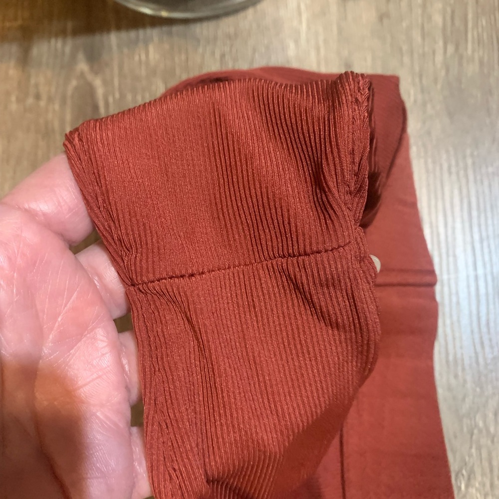 Oh Polly Brick Red Cheeky Ribbed Bikini Bottoms Size XS NWOT - Picture 4 of 4